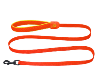 Doco Reflective Yellow Piping Withpattern Mesh Leash-S8.Orange