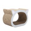 Cat scratcher cat toy corrugated cardboard cute cat head shape