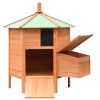 Chicken Cage Solid Pine & Fir Wood 49.6"x46.1"x49.2"