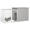 Rabbit Cage Gray 78.7"x35.8"x39.4" Galvanized Steel