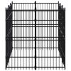 Outdoor Dog Kennel Steel 59.5 ft¬≤