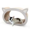 Cat scratcher cat toy corrugated cardboard cute cat head shape