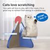 ScratchMe Cat Scratcher Post Board, Mount Fuji Shape Cat Scratching Lounge Bed, Durable Pad Prevents Furniture Damage