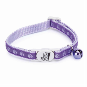 MT TwoTone Pawprint Collar (Color: Purple)