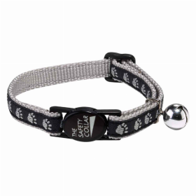 MT TwoTone Pawprint Collar (Color: Black)