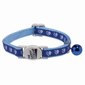 MT TwoTone Pawprint Collar (Color: Blue)