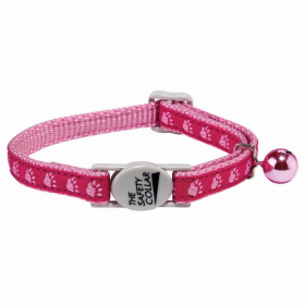 MT TwoTone Pawprint Collar (Color: Pink)