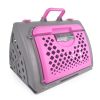 Pet Foldable Travel Cat Carrier - Front Door Collapsible Carrier Plastic Cat Lightweight Carrier