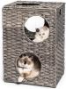 MEWOOFUNCat House Wicker Cat Bed for Indoor Cats Woven Rattan Cat Condos Outdoor