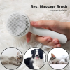 Cat Grooming Brush, Self Cleaning Slicker Brushes For Dogs Pet Hair Removal Comb Stainless Steel Needle Cat Brush Self Cleaning For Cats Dogs Hair Rem