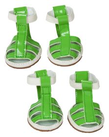 Buckle-Supportive Pvc Waterproof Pet Sandals Shoes - Set Of 4 (size: medium)