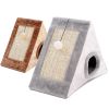 Portable Pet Scratcher Foldable Sisal Triangle Climbing Pad Cat Fur Climbing Frame