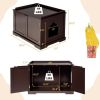 Cat Litter Box Enclosure with Double Doors for Large Cat and Kitty