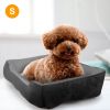 Pet Dog Bed Soft Warm Fleece Puppy Cat Bed Dog Cozy Nest Sofa Bed Cushion Mat S Size