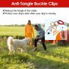 Dog Tie Out Cable Long Dog Leash Chew Proof Lead Dog Chain with Durable Spring 360¬∞ Rotatable Clips PVC Case for Outside Yard Caming