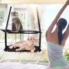 Indoor Window Hammock for Cat Double Layer Perch Bed Powerful Suction Cup up to 55LBS Capacity Breathable Mesh Window Mounted Cat Bed